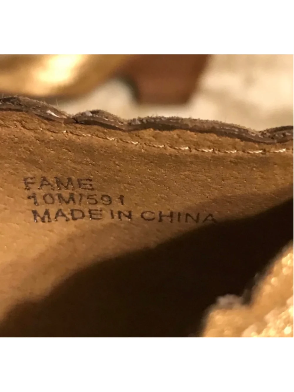 Luna Rosa Gold Metallic Laser Cut Pointed Toe Wedge Size 10 Boho Comfort